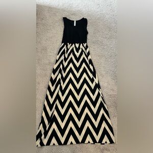 Chevron maxi dress